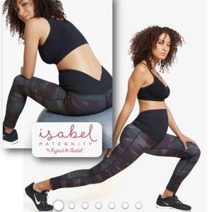 Isabel Camo Maternity Leggings S New